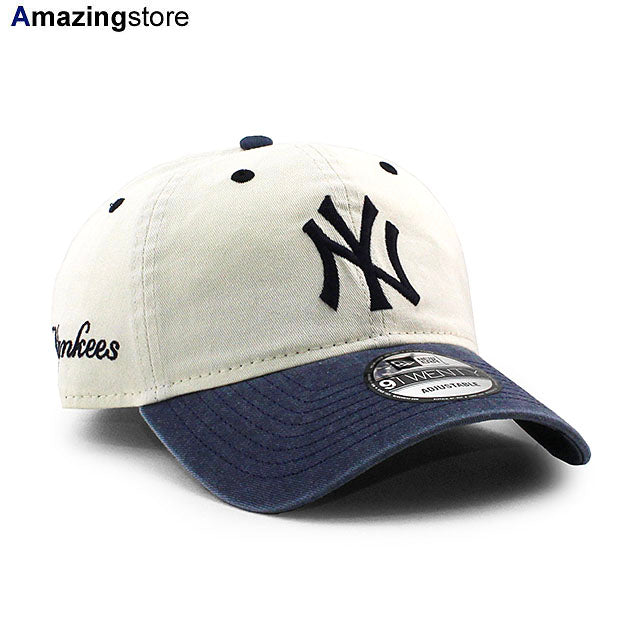 ニューエラ キャップ 9TWENTY ニューヨーク ヤンキース MLB CLASSIC SIDESCRIPT STRAPBACK CAP CREAM