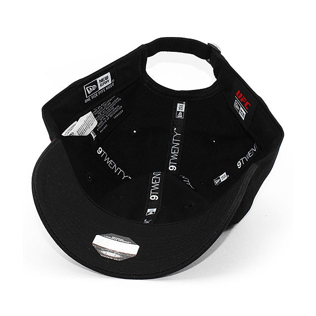 ニューエラ キャップ 9TWENTY UFC FLAWLESS LOGO STRAPBACK CAP BLACK