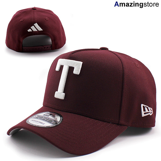 アディダスコラボ ニューエラ キャップ 9FORTY テキサス A&M アギーズ NCAA A-FRAME SNAPBACK CAP MAROON