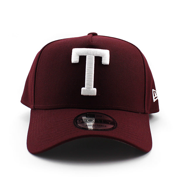 アディダスコラボ ニューエラ キャップ 9FORTY テキサス A&M アギーズ NCAA A-FRAME SNAPBACK CAP MAROON