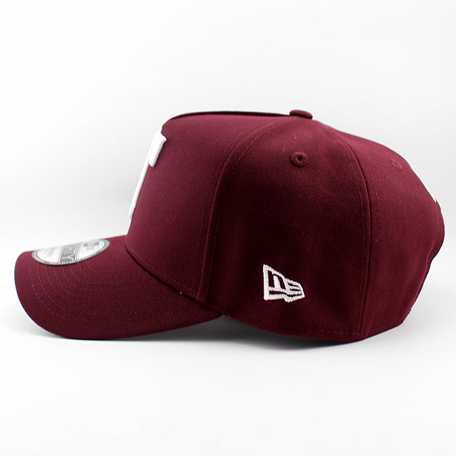 アディダスコラボ ニューエラ キャップ 9FORTY テキサス A&M アギーズ NCAA A-FRAME SNAPBACK CAP MAROON