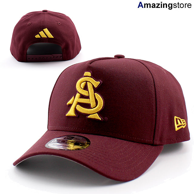 アディダスコラボ ニューエラ キャップ 9FORTY アリゾナステイト サンデビルズ NCAA ATM LOGO A-FRAME SNAPBACK CAP MAROON