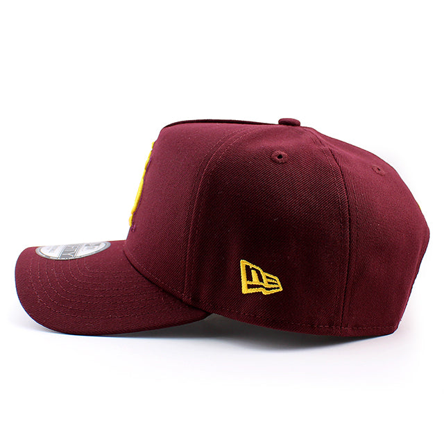 アディダスコラボ ニューエラ キャップ 9FORTY アリゾナステイト サンデビルズ NCAA ATM LOGO A-FRAME SNAPBACK CAP MAROON