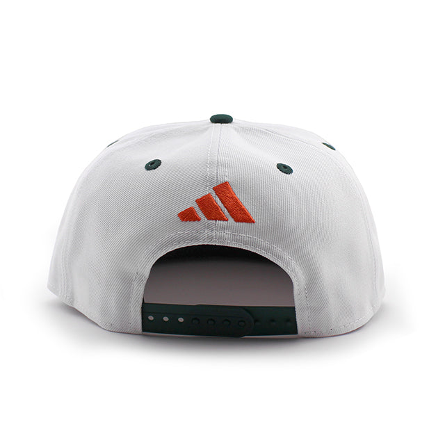 アディダスコラボ ニューエラ キャップ 9FIFTY マイアミ ハリケーンズ NCAA ATM LOGO SNAPBACK CAP WHITE GREEN