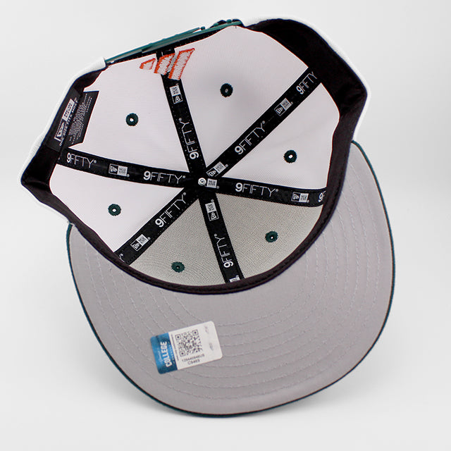 アディダスコラボ ニューエラ キャップ 9FIFTY マイアミ ハリケーンズ NCAA ATM LOGO SNAPBACK CAP WHITE GREEN