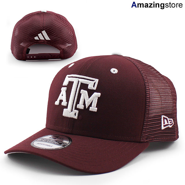 アディダスコラボ ニューエラ キャップ 9SEVENTY テキサス A&M アギーズ NCAA ASTRETCH SNAPBACK CAP MAROON
