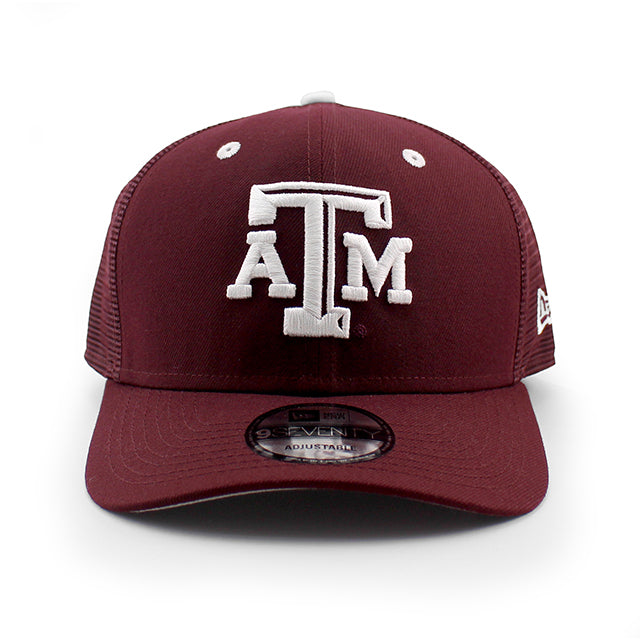 アディダスコラボ ニューエラ キャップ 9SEVENTY テキサス A&M アギーズ NCAA ASTRETCH SNAPBACK CAP MAROON
