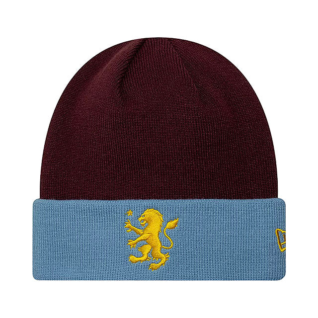 ニューエラ 海外取寄 ニット ビーニー アストン ヴィラ FC PREMIER LEAGUE TEAM CUFF KNIT BEANIE CLARET