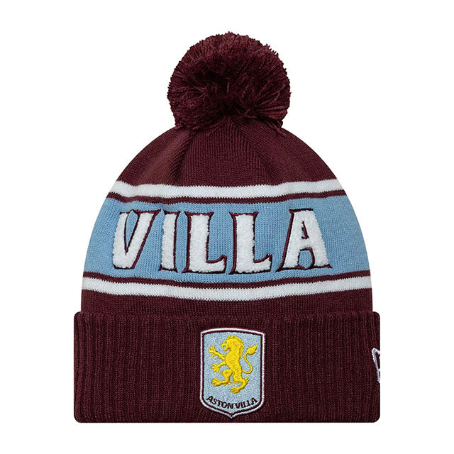 ニューエラ 海外取寄 ニット ビーニー アストン ヴィラ FC PREMIER LEAGUE SPORT KNIT CUFF BEANIE BURGUNDY