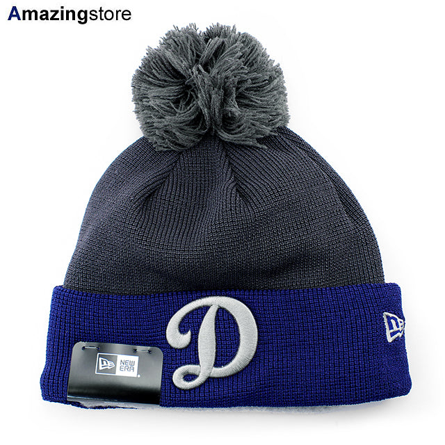 ニューエラ ニットキャップ ビーニー ロサンゼルス ドジャース 2025 MLB BATTING PRACTICE ROAD KNIT BEANIE CAP GRAPHITE-ROYAL BLUE