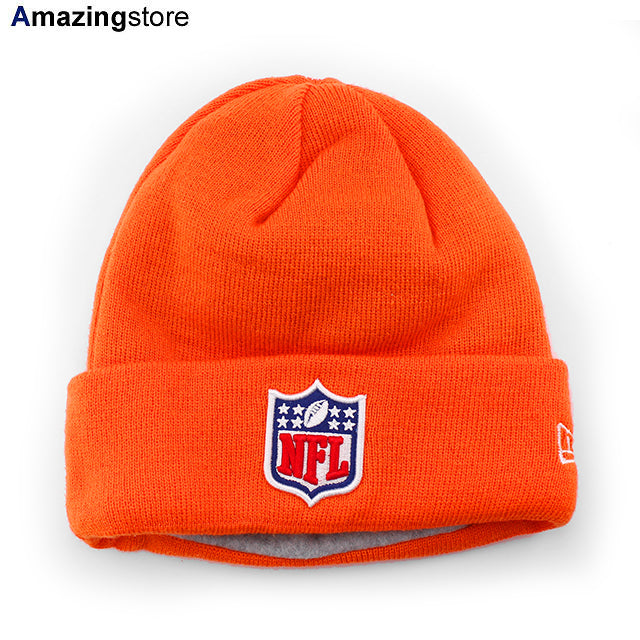 ニューエラ ニットキャップ ビーニー SHIELD LOGO CUFFED KNIT BEANIE ORANGE