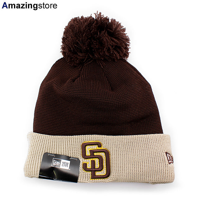 ニューエラ ニットキャップ ビーニー サンディエゴ パドレス 2025 MLB BATTING PRACTICE KNIT BEANIE CAP BROWN
