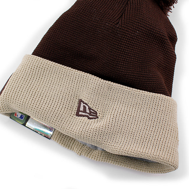 ニューエラ ニットキャップ ビーニー サンディエゴ パドレス 2025 MLB BATTING PRACTICE KNIT BEANIE CAP BROWN