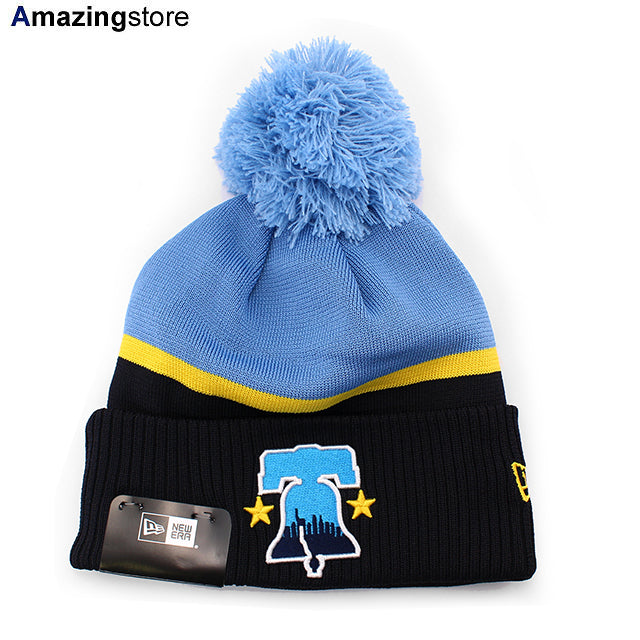 シティコネクト ニューエラ ニットキャップ ビーニー フィラデルフィア フィリーズ 2024 MLB CITY CONNECT POM KNIT BEANIE CAP NAVY-BLUE