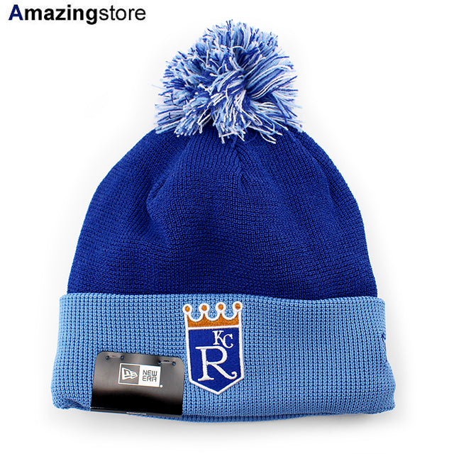 ニューエラ ニットキャップ ビーニー カンザスシティ ロイヤルス 2025 MLB BATTING PRACTICE KNIT BEANIE CAP ROYAL BLUE-LIGHT BLUE