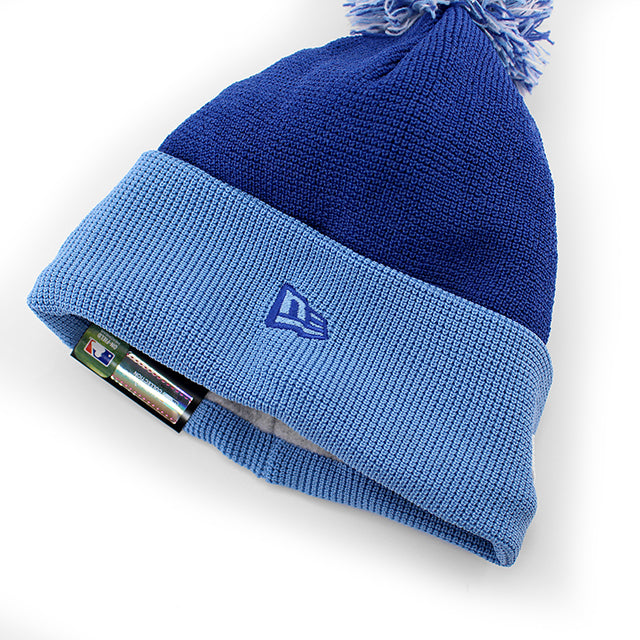 ニューエラ ニットキャップ ビーニー カンザスシティ ロイヤルス 2025 MLB BATTING PRACTICE KNIT BEANIE CAP ROYAL BLUE-LIGHT BLUE