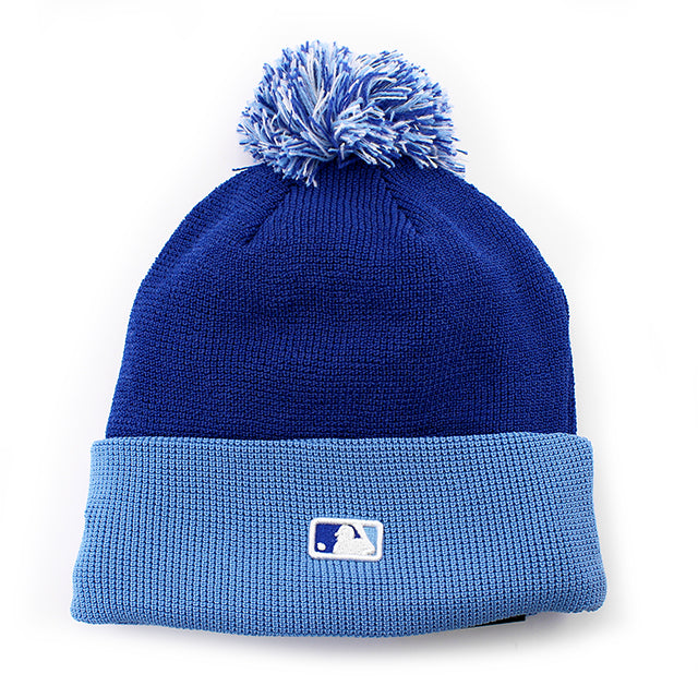 ニューエラ ニットキャップ ビーニー カンザスシティ ロイヤルス 2025 MLB BATTING PRACTICE KNIT BEANIE CAP ROYAL BLUE-LIGHT BLUE