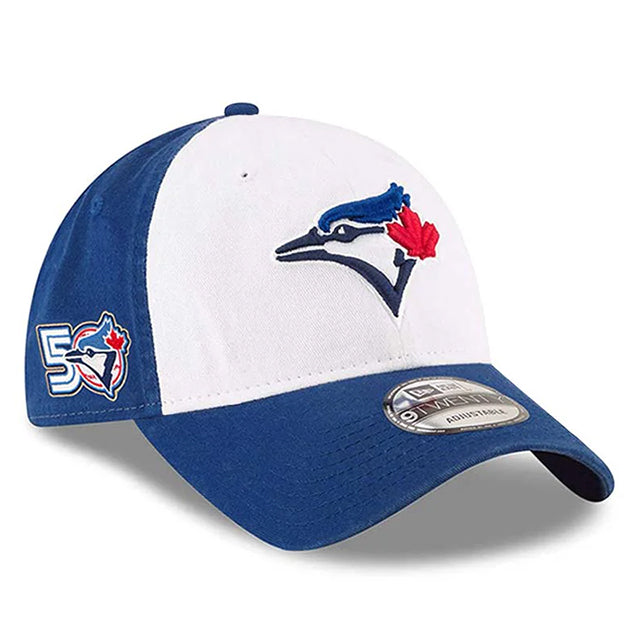 トロント ブルージェイズ50周年記念モデル ニューエラ キャップ 9TWENTY MLB 50th ANNIVERSARY STRAPBACK CAP ALTERNATE-3 WHITE-ROYAL BLUE