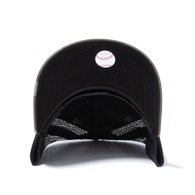 ニューエラ キャップ 9FORTY メッシュキャップ ロサンゼルス ドジャース A-FRAME TRUCKER MESH CAP BATTALION WOODLAND CAMO