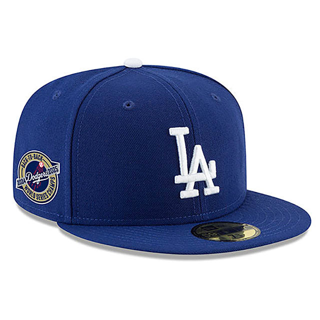 ワールドシリーズ2連覇モデル ニューエラ キャップ 59FIFTY ロサンゼルス ドジャース MLB BACK2BACK WORLD SERIES CHAMPIONS FITTED CAP ROYAL