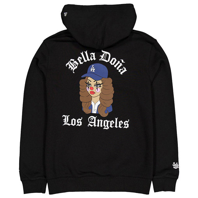 海外取寄 女性用 ニューエラ プルオーバーフーディー ロサンゼルス ドジャース ベラ ドーニャ WOMEN'S PULLOVER HOODIE BLACK