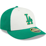 ニューエラ キャップ 海外取寄 LP59FIFTY ロサンゼルス ドジャース 2024 MLB St. PATRICK'S DAY FITTED CAP WHITE-GREEN