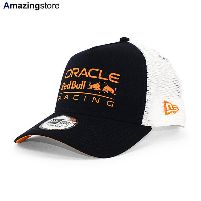 ニューエラ メッシュキャップ オラクル レッドブル レーシング REPREVE E-FRAME TRUCKER MESH CAP NAVY