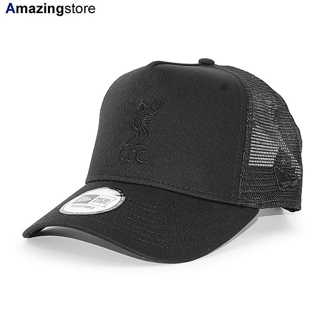 ニューエラ キャップ リヴァプール FC PREMIER LEAGUE E-FRAME TRUCKER MESH CAP BLACKOUT