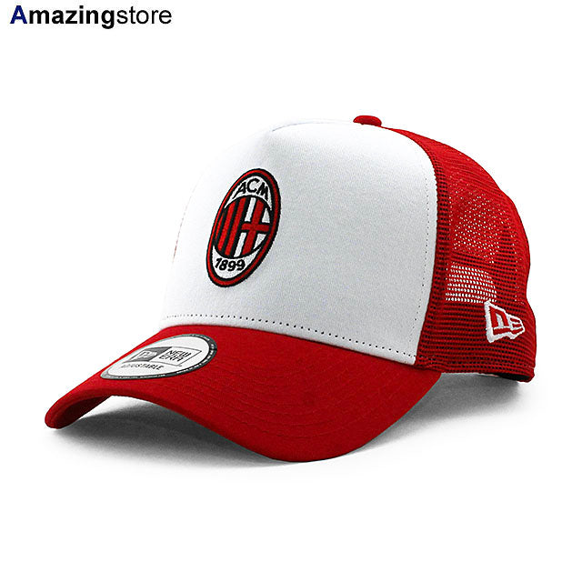 EU限定 ニューエラ メッシュキャップ ACミラン SERIA A E-FRAME TRUCKER MESH CAP WHITE