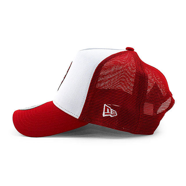 EU限定 ニューエラ メッシュキャップ ACミラン SERIA A E-FRAME TRUCKER MESH CAP WHITE