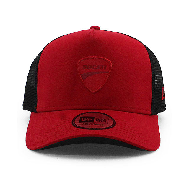 ニューエラ メッシュキャップ ドゥカティ コルセ CORSE E-FRAME TRUCKER MESH SNAPBACK CAP RED
