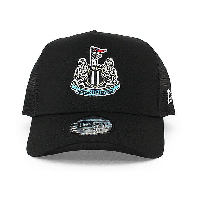 ニューエラ キャップ ニューカッスル ユナイテッドFC PREMIER CORE E-FRAME TRUCKER MESH CAP BLACK