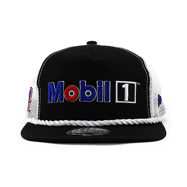 ニューエラ メッシュキャップ GOLFER ナスカー ケヴィン ハーヴィック Mobil MESH CAP BLACK