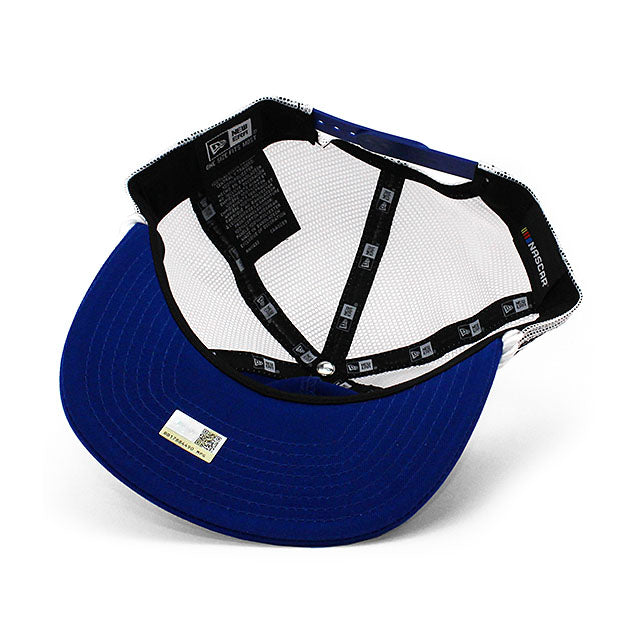 ニューエラ メッシュキャップ GOLFER ナスカー TRACKHOUSE RACING MESH CAP BLUE