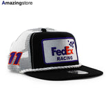 ニューエラ GOLFER メッシュキャップ ナスカー デニー ハムリン DENNY HAMLIN FedEX MESH CAP BLACK WHITE NEW ERA NASCAR