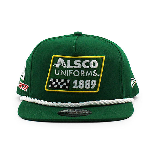 ニューエラ キャップ GOLFER ナスカー カイル ブッシュ ALSCO UNIFORMS SNAPBACK CAP GREEN