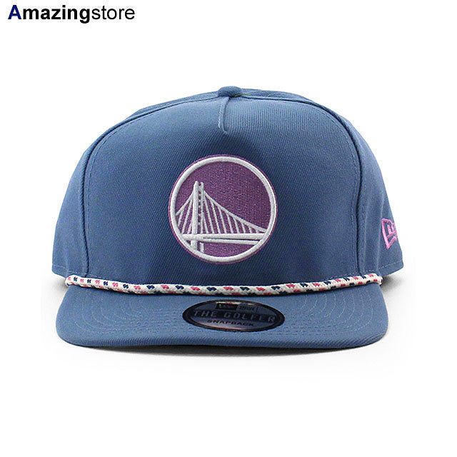 ニューエラ キャップ GOLFER ゴールデンステイト ウォリアーズ NBA PASTEL PUNCH SNAPBACK CAP SLATE BLUE