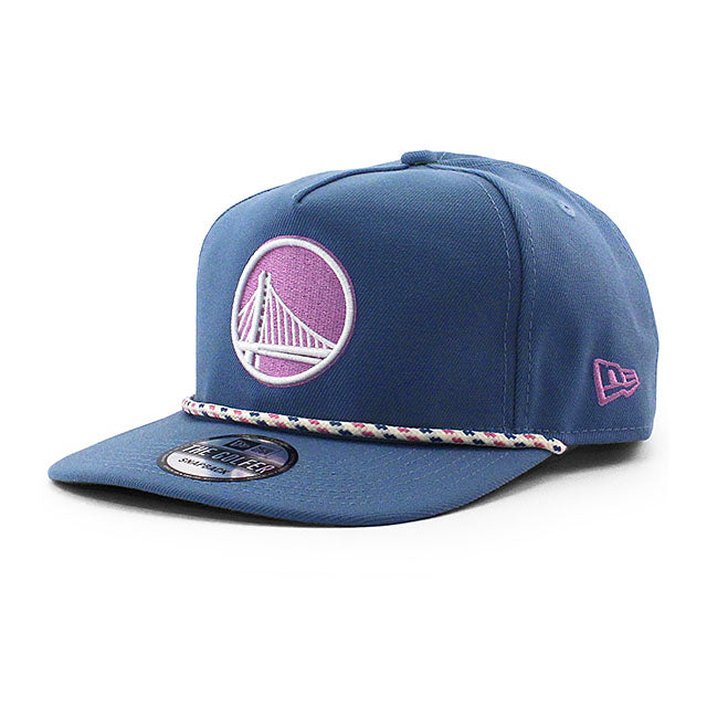 ニューエラ キャップ GOLFER ゴールデンステイト ウォリアーズ NBA PASTEL PUNCH SNAPBACK CAP SLATE BLUE