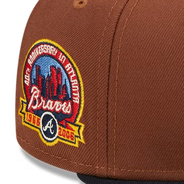 ニューエラ キャップ 59FIFTY アトランタ ブレーブス HARVEST SIDE-PATCH FITTED CAP BROWN NAVY NEW ERA ATLANTA BRAVES