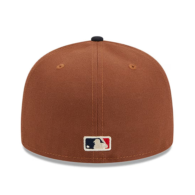 ニューエラ キャップ 59FIFTY ボストン レッドソックス HARVEST SIDE-PATCH FITTED CAP BROWN NAVY NEW ERA BOSTON RED SOX