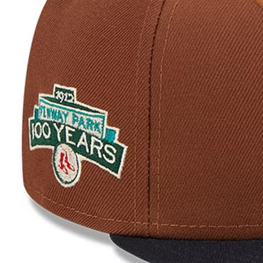 ニューエラ キャップ 59FIFTY ボストン レッドソックス HARVEST SIDE-PATCH FITTED CAP BROWN NAVY NEW ERA BOSTON RED SOX