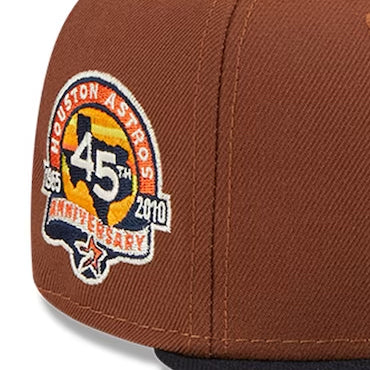 ニューエラ キャップ 59FIFTY ヒューストン アストロズ HARVEST SIDE-PATCH FITTED CAP BROWN NAVY NEW ERA HOUSTON ASTROS