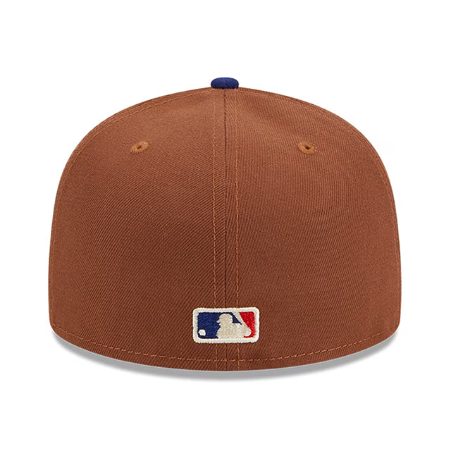 ニューエラ キャップ 59FIFTY ロサンゼルス ドジャース HARVEST SIDE-PATCH FITTED CAP BROWN ROYAL BLUE NEW ERA LOS ANGELES DODGERS