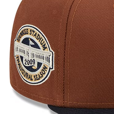 ニューエラ キャップ 59FIFTY ニューヨーク ヤンキース HARVEST SIDE-PATCH FITTED CAP BROWN NAVY NEW ERA NEW YORK YANKEES