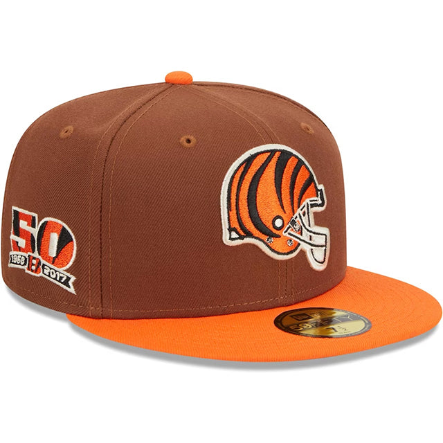 ニューエラ キャップ 59FIFTY シンシナティ ベンガルズ HARVEST SIDE-PATCH FITTED CAP BROWN ORANGE NEW ERA CLEVELAND BROWNS
