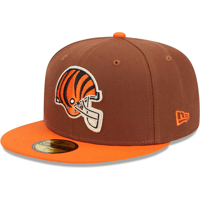 ニューエラ キャップ 59FIFTY シンシナティ ベンガルズ HARVEST SIDE-PATCH FITTED CAP BROWN ORANGE NEW ERA CLEVELAND BROWNS