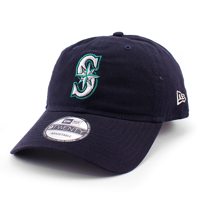 イチロー永久欠番記念モデル ニューエラ キャップ 9TWENTY シアトル マリナーズ MLB COOPERSTOWN NUMBER RETIREMENT STRAPBACK CAP NAVY