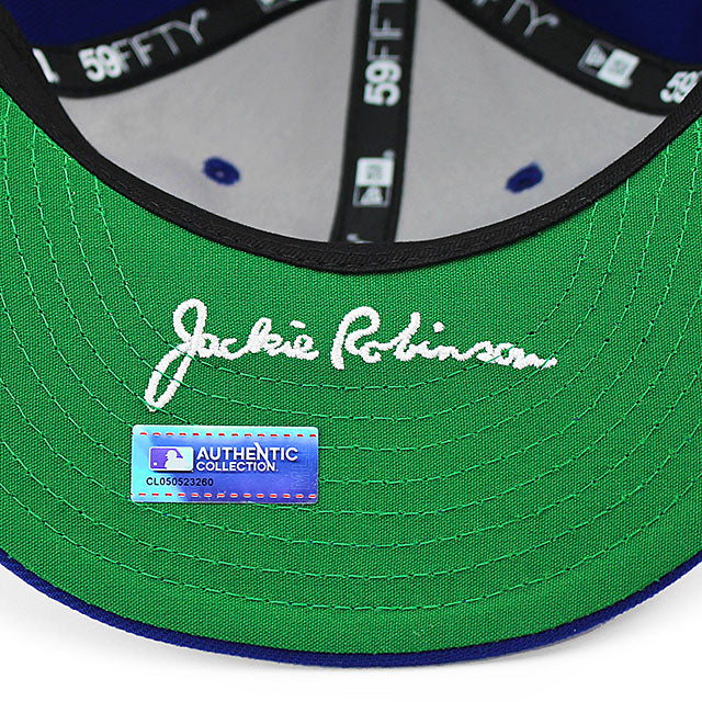 2025 ジャッキー ロビンソンデーモデル ニューエラ キャップ RC59FIFTY ブルックリン ドジャース MLB JACKIE ROBINSON DAY RETRO CROWN FITTED CAP BLUE