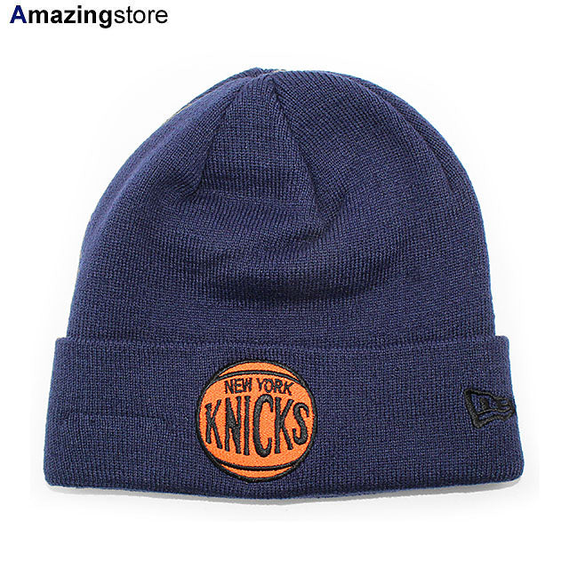 ニューエラ ニットキャップ ビーニー ニューヨーク ニックス NBA CUFFED KNIT BEANIE HAT NAVY