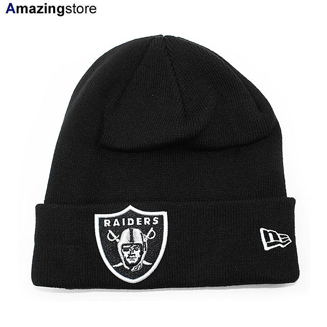 ニューエラ ニットキャップ ビーニー ラスベガス レイダース NFL CUFFED KNIT KNIT BEANIE BLACK